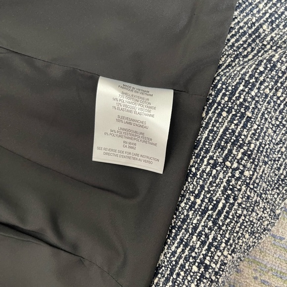 Theory tweed and leather jacket - Picture 10 of 10